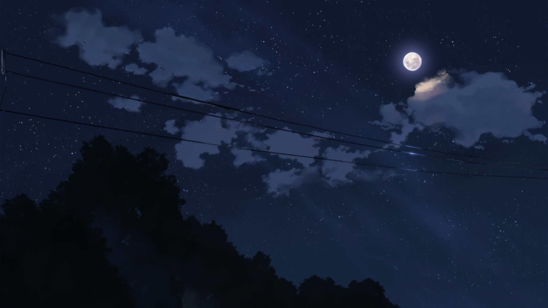 AI-generated image of a mysterious light in the night sky